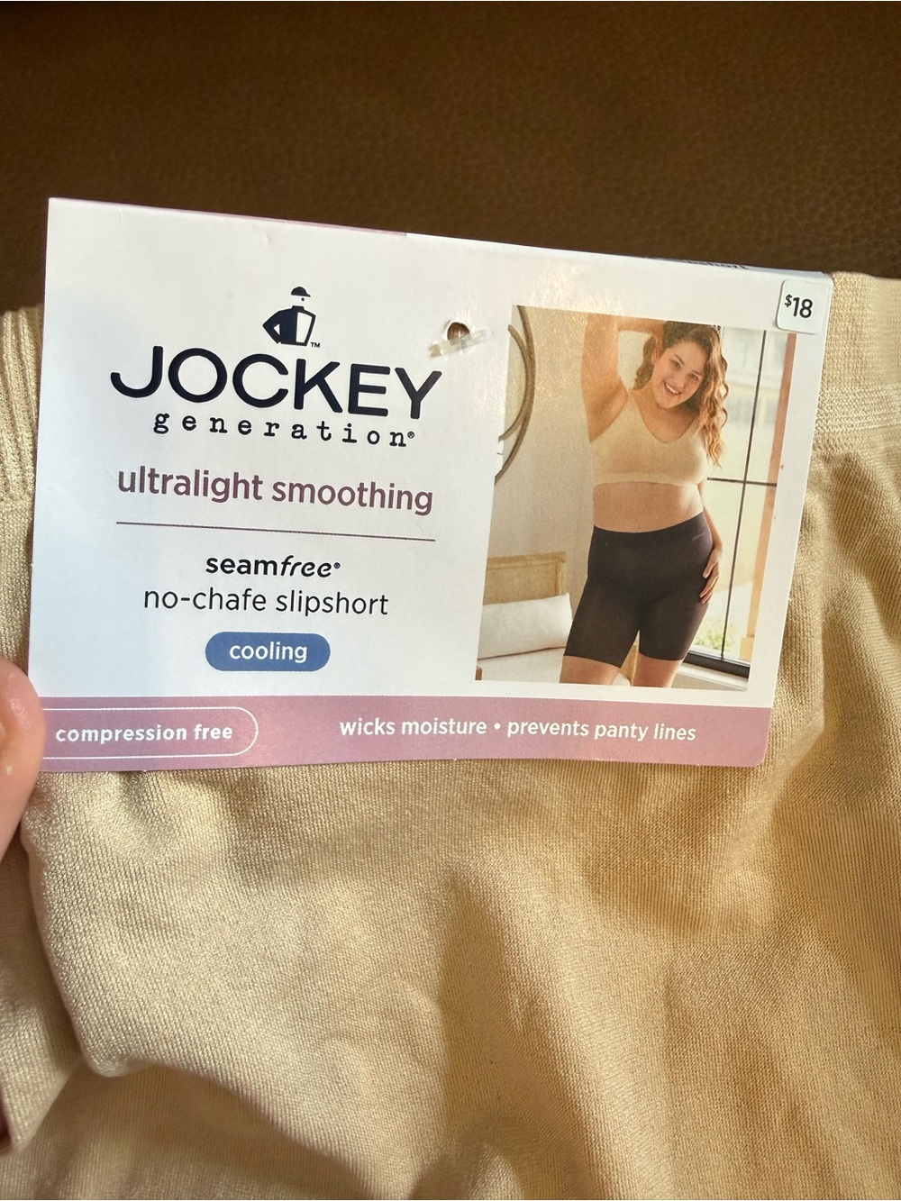 Jockey Generation - Medium - Nude No Chafe Smoothing Cooling Slipshort No-Seam